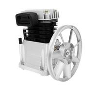 3HP Piston Air Compressor Head Pump,Twin Cylinder with Silencer 250L/min Compressor Pump,Belt Pulley,Low Noise,for Gas Conveying,Synthesis,Refrigeration, and Separation.