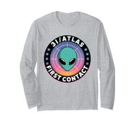3I Atlas Alien Design Galaxy UFO Comet Long Sleeve T-Shirt