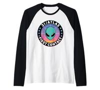 3I Atlas Alien Design Galaxy UFO Comet Raglan Baseball Tee
