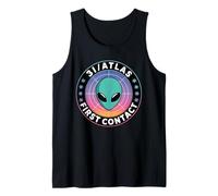 3I Atlas Alien Design Galaxy UFO Comet Tank Top