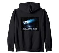 3I Atlas Comet UFO Cosmic Mystery Zip Hoodie
