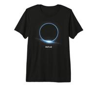 3I Atlas Eclipse Design with Cosmic Ring and Radiant Glow Premium T-Shirt