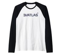 3I/Atlas Interstellar Visitor 2025 Glitch Graphic Raglan Baseball Tee