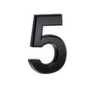 3in 3D Mailbox Numbers house numbers Adhesive door number Waterproof Address Numbers front door number Stickers for House Mailbox home address numerals (Black 5)