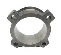 3In 4 Bolt to 3In V Band Turbo Exhaust Flange Adapter T3 GT35 | Cast flange adapter,3In inner center on 4 bolt side,3In inner center on V-band side,3.25In outside diameter V-band