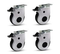 3in/4in/5in Heavy Duty Casters, for Medical Vehicles/swivel Wheel with Brake/silent Plate Casters Mobile Device/1200lb, 4 Piece Set (3in)