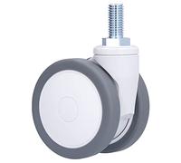 3in Caster TPR Universal Wheels, M12 Threaded Stem Castors, Caster Wheel Replacement for Office Furniture Chair