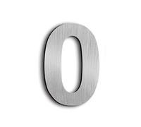 3in Mailbox Numbers brushed house number Stainless Steel House Numbers Adhesive House Number Stickers Door Number Address Numbers Door Plaques Address Numbers high 75mm/3in(silvery 0)