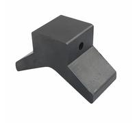 3in V-Span Boat Trailer Bow Stop, V-Style Boat Trailer Bow Stop Block Non Marking Mounting Hole 13.5mm/0.53in Rubber Marine Parts Strong Support for Yachts and Kayaks (168mm*97mm/6.61in*3.82in)