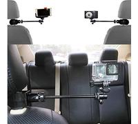 3in1 Adjustable Heavy Duty Universal Action Camera Desk Pole Clamp Holder Mounts Kit for Waterproof Action Camera/Digital Camera/Smartphone - Perfect for car Shooting vlogging Video Recording