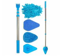 3in1 Bathroom Mop Bath Shower Screen Tile Cleaning Kit Floor Cleaner Tool- Green
