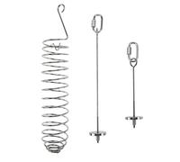 3in1 Bird Skewer Bird Food Holder Stainless Steel Parrot Hanging Vegetable Fruit Feeder Bird Treat Skewer, 2X Fruit Fork +1 Food Basket, Parrot Foraging Toy for Parrots Cockatoo Cockatiel Cage