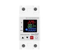 3IN1 Display 63A 230V Adjustable Over Voltage and Under Voltage Protective Device Protector Relay Over Current Protection Limit