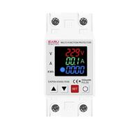 3IN1 Display 63A 230V Adjustable Over Voltage and Under Voltage Protective Device Protector Relay Over Current Protection Limit