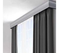 3in1 Double Track System 2.8m White Room Divider with Accessories Ideal for Living Room & Bedroom s & Functal Home Décor Solut