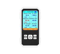 3in1 Electric Field Magnetic Field Radiation Detector Electromagnetic Radiation Tester EMF Meter Radio Frequency Detect Meter(Bianco)