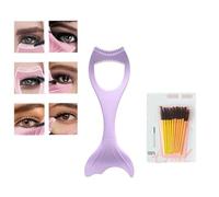 3in1 Eyelashes Tools Mascara Shield Applicator Guard, 2024 Lash Shield for Mascara with Eyelash Assist Comb Brush Guard Eyelashes Brush for Women Girls (B)