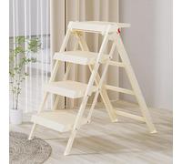 3in1 Foldable Multifunctional Stool Portable 2/3/4 Step Ladder for Kitchen Bedroom Office ShopDurable & SpaceSaving (31.5 x 29.5 in)