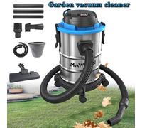 3IN1 Heavy-Duty Wet and Dry Vacuum Cleaner 20L Stainless Steel 4Castor