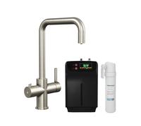 3in1 Instant Hot Water Kitchen Sink Tap Tank Filter Brushed Steel Balterley Silver One Size