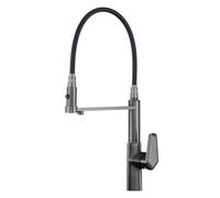 3in1 Kitchen Sink Faucet with PullOut Spray FlexibDrinking Tap Hot & Cold Water Mixer Gray SingHandWater Filter for Kitchen Sink