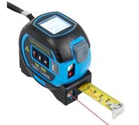 3in1 Laser Measure Tape 40M/131FT Laser Distance Meter with 5M Tapes, Almighty Ruler Digital Tape Measure for Pythagorean/Area/Volume/Single/Continuous Measurement and ft/in/m Unit Switch (set 1)