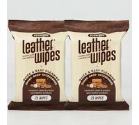 3in1 Leather Cleaner Wipes 50 Count, Extra Large 8" x 10" Size, Clean Condition Protect Wipes for Vinyl and Leather Apparel Furniture Auto Car Interior Shoes Boots Bags