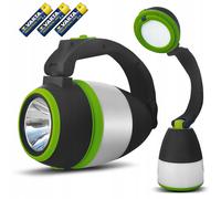 LED Lamp Camping Desk Table Light Foldable Flashlight Trip Compact Handle 3in1