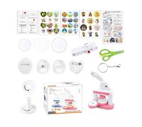 3In1 Manual Kids Badge Maker Machine For Badges Fridge Magnets Child Safe Creative Art Craft Toy With Accessories Craft Kits For Kids