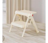 3in1 Multifunctional Foldable Stool Portable Step Stool for Kitchen Bedroom Office & Store Adjustable 2/3/4 Steps Compact Size 43x38.6cm (17x15in)
