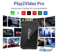 3in1 Ottocast P2V AiBox Wireless CarPlay AndroidAuto Adapter mit Netflix&Youtube