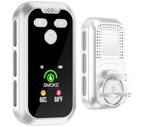 3in1 Plug in Wall carbon monoxide Alarm detector Backup Battery CO Alarms with 2.1" HD Screen [CO Temp Humidity Sensor] Best CO Alarm for Home RV Indoor Outdoor