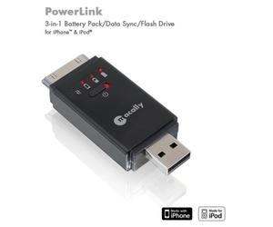 3in1 Powerbank Battery + 2 GB Flash Memory for Apple iPod Nano Touch iPhone 3G 4