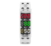3in1 Single Phase Ampere Voltage Frequency Meter Ac 0-99Hz 100A 110V 230V 1pcs(Transparent)