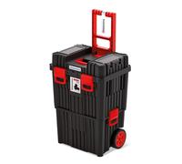 Rolling Workshop Tool Box with Clamping Fasteners Modular Reinforced Wall Structure 45 x 36 x 64 cm (with Plastic Closure)