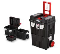 3in1 Tool Box Roller Cart with Wheels Handle Mobile Storage Tower System 25kg UK