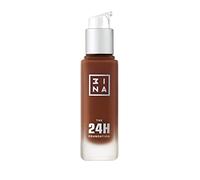3INA MAKEUP - The 24h Foundation 678 - Utra dark brown Foundation Neutral Undertone - 24H Waterproof Liquid Foundation Full Coverage - Matte Foundation for Flawless Skin - Vegan - Cruelty Free