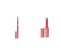 3INA MAKEUP - The Automatic Lip Pencil 362 + The Color Lip Glow 362 - Pink Lip Liner Waterproof + Soft Pink Colour Lip Balm with Shea Butter to Moisturise the Lips - Vegan - Cruelty Free