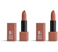 3INA MAKEUP - The Lipstick 282- Light Brown Lipstick with Vitamin E & Shea Butter to Nourish the Lips - Long Lasting Lip Colour with Matte Finish and Creamy Texture - Vegan - Cruelty Free (Pack of 2)