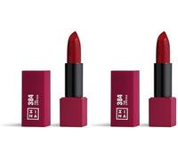 3INA MAKEUP - The Lipstick 384- Wine Lipstick with Vitamin E & Shea Butter to Nourish the Lips - Long Lasting Lip Colour with Matte Finish and Creamy Texture - Vegan - Cruelty Free (Pack of 2)