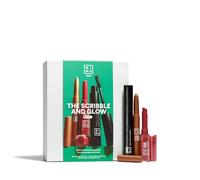 3INA MAKEUP - The Scribble and Glow Kit - Makeup Gift Set - Bronze Eyeshadow Stick + Pink Glossy Lipstick + Black Mascara