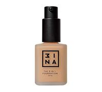 3INA MAKEUP - Vegan - Cruelty Free - The 3 in 1 Foundation 201 - Medium Beige - Primes and Conceals - Medium-High Coverage Foundation - SPF15 - Matte Finish - Long Lasting & Hydrating Formula