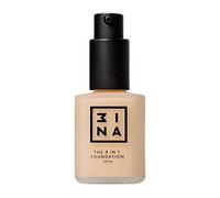 3INA MAKEUP - Vegan - Cruelty Free - The 3 in 1 Foundation 202 - Light sand - Primes and Conceals - Medium-High Coverage Foundation - SPF15 - Matte Finish - Long Lasting & Hydrating Formula
