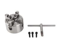 3inch K72-80 4-Jaw Independent Reversible Jaw Metal Lathe Chuck Turning Machine Accessories with 1 Hex Wrench and 3 Screws Lathes Machine Replacement