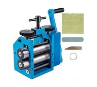 3Inch Rolling Mills Gear Ratio 1:2.5 Manual Combination Metal Jewelry Sheet Square Semicircle Pattern Wire Roller Mill Cable Machine