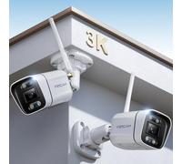 3K 5MP Outdoor Wireless Security Cameras, 5GHz and 2.4GHz WiFi Camera for Home Security, 120° FoV Outdoor Surveillance Camera, AI Detection (US Model Not for UK Sale)