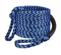 3K 60ft Boat Tow Rope Heavy Duty for Tubing, Water Skiing and Wakeboarding, 2600 lbs Strength for Secure Towing (blue black)