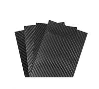 3K Carbon Fiber Sheet 200x400mm - High Hardness Composite Laminate Board, 0.5-6mm Thickness, Glossy/Matt Finish-1pc(1.5mm Plain Matte)