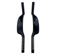 3K Carbon Fiber TT Rest Handlebars Clip On Aero Bars, Road Bike Triathlon Time Trial Extensions For Long Distance Racing(No holes)