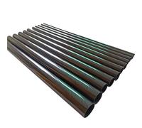 3K Carbon Fiber Tube, 2pcs, 3K Black Carbon Fiber Tube with Glossy Surface, Length 500mm, Optional Diameter.(16x14mm)